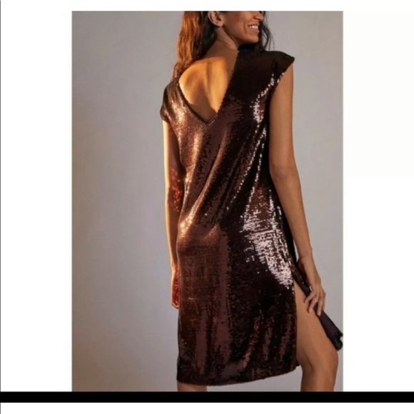 NWT Anthropologie Maeve sequined mini dress size extra small dance party club - Picture 6 of 13